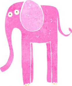 Denk niet aan een Roze olifant