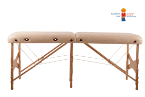 Een massagetafel gezien vanaf de zijkant - Stoelmassage en tafelmassage