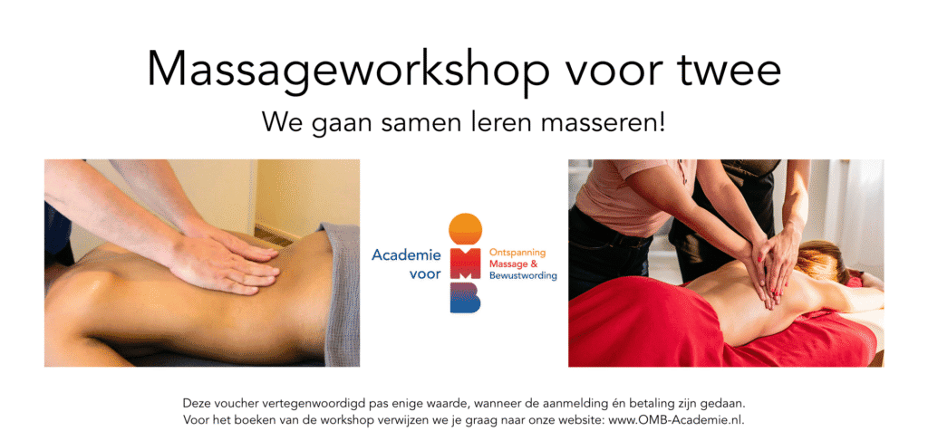 Voucher Massage workshop voor twee