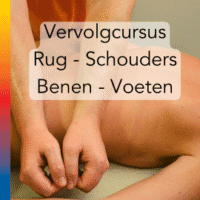 Een massagetechniek op de rug uit de Vervolgcursus Rug Schouders Benen Voeten