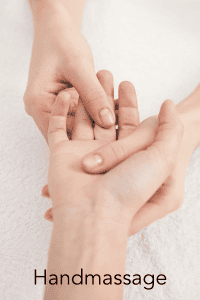 Een techniek uit de cursus handmassage