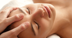 Een techniek uit de Vervolgcursus massage met onderarmen nek gezicht